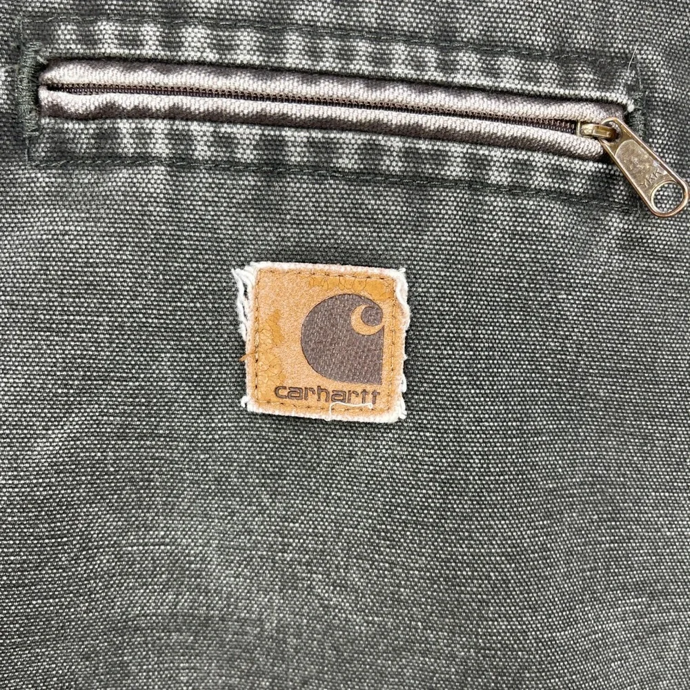 Carhartt Detroit Jacket Blanket Lined Mens XL J97 MOS Moss Green‎ Thrashing